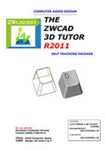 Cover: The ZWCAD 3D Tutor R2011 - Self Teaching Package - Eda Systems Ltd