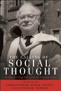 Cover: The Calling of Social Thought - Manchester University Press