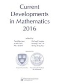 Cover: Current Developments in Mathematics, 2016 - International Press of Boston Inc