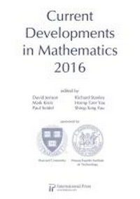 Enlarge image Cover: Current Developments in Mathematics, 2016 - International Press of Boston Inc