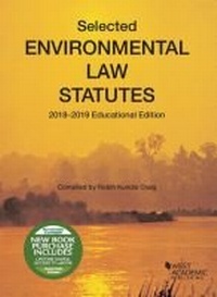 Abbildung von: Selected Environmental Law Statutes, 2018-2019 Educational Edition - West Academic Press
