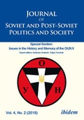 Cover: Journal of Soviet and Post-Soviet Politics and Society - ibidem