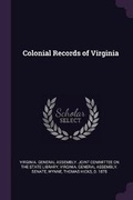 Cover: Colonial Records of Virginia - Palala Press