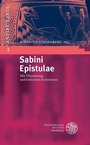 Cover: Sabini Epistulae - Universitätsverlag Winter
