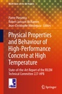 Cover: Physical Properties and Behaviour of High-Performance Concrete at High Temperature - Springer