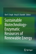 Cover: Sustainable Biotechnology- Enzymatic Resources of Renewable Energy - Springer
