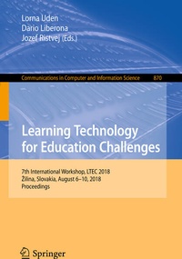 Enlarge image Cover: Learning Technology for Education Challenges - Springer