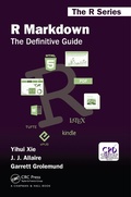 Cover: R Markdown - Chapman & Hall/CRC