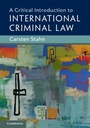Cover: A Critical Introduction to International Criminal Law - Cambridge University Press