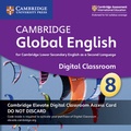 Cover: Cambridge Global English Stage 8 Cambridge Elevate Digital Classroom Access Card (1 Year) - Cambridge University Press