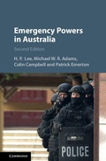 Cover: Emergency Powers in Australia - Cambridge University Press