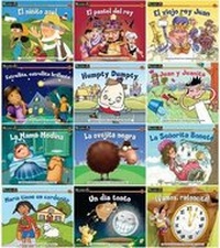 Enlarge image Cover: Spanish Rising Readers Nursery Rhyme Tales Set 1 Single Copy Boxed Set - Newmark Learning