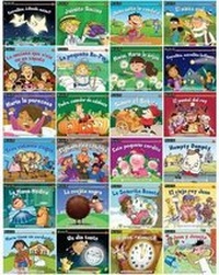 Enlarge image Cover: Spanish Rising Readers Nursery Rhyme Tales Set 1 and 2 Single Copy Boxed Set - Newmark Learning