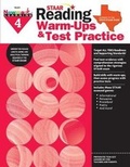 Cover: Staar: Reading Warm Ups and Test Practice G4 Workbook - Newmark Learning