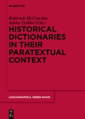 Cover: Historical Dictionaries in their Paratextual Context - De Gruyter
