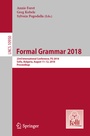 Cover: Formal Grammar 2018 - Springer