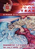 Cover: 13 Moon Mayan Dreamspell Journal - Red Cosmic Serpent - World Tree Arts
