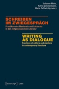 Cover: Schreiben im Zwiegespr&auml;ch / Writing as Dialogue - transcript