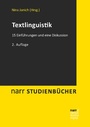 Cover: Textlinguistik - Narr Francke Attempto Verlag