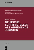 Cover: Deutsche Schriftsteller als angehende Juristen - De Gruyter