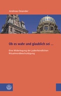 Cover: Ob es wahr und glaublich sei ... - Evangelische Verlagsanstalt