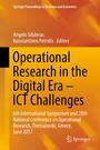 Cover: Operational Research in the Digital Era - ICT Challenges - Springer
