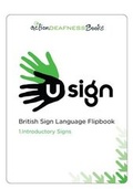Cover: U-sign: Introductory Signs: 1 - Action Deafness Books