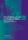 Cover: Developing a Code of Business Ethics - Institute of Business Ethics