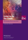 Cover: Living Up to Our Values - Institute of Business Ethics