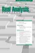 Cover: Real Analysis Exchange 40, No. 1 - Michigan State University Press