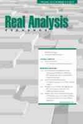 Cover: Real Analysis Exchange 40, No. 2 - Michigan State University Press