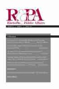 Cover: Rhetoric & Public Affairs 20, No. 1 - Michigan State University Press