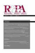 Cover: Rhetoric & Public Affairs 19, No. 2 - Michigan State University Press