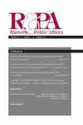 Cover: Rhetoric & Public Affairs 20, No. 2 - Michigan State University Press