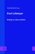 Cover: Ernst Lohmeyer - Evangelische Verlagsanstalt
