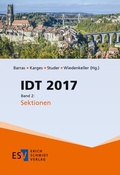 Cover: IDT 2017, Band 2 - Erich Schmidt Verlag