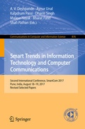 Cover: Smart Trends in Information Technology and Computer Communications - Springer