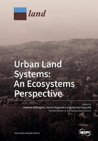 Enlarge image Cover: Urban Land Systems: An Ecosystems Perspective - MDPI