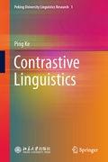 Cover: Contrastive Linguistics - Springer