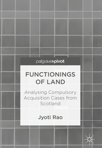 Enlarge image Cover: Functionings of Land - Palgrave Pivot