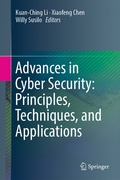 Cover: Advances in Cyber Security: Principles, Techniques, and Applications - Springer