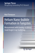 Cover: Helium Nano-bubble Formation in Tungsten - Springer