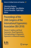 Cover: Proceedings of the 20th Congress of the International Ergonomics Association (IEA 2018) - Springer