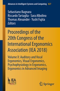 Abbildung von: Proceedings of the 20th Congress of the International Ergonomics Association (IEA 2018) - Springer