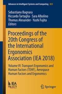 Abbildung von: Proceedings of the 20th Congress of the International Ergonomics Association (IEA 2018) - Springer