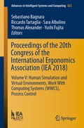 Cover: Proceedings of the 20th Congress of the International Ergonomics Association (IEA 2018) - Springer