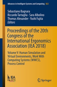 Abbildung von: Proceedings of the 20th Congress of the International Ergonomics Association (IEA 2018) - Springer