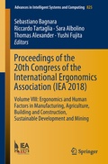 Cover: Proceedings of the 20th Congress of the International Ergonomics Association (IEA 2018) - Springer
