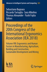 Abbildung von: Proceedings of the 20th Congress of the International Ergonomics Association (IEA 2018) - Springer