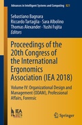 Cover: Proceedings of the 20th Congress of the International Ergonomics Association (IEA 2018) - Springer